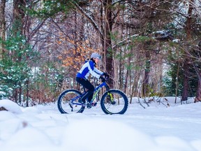 Ride Guides offers guided rides on “fat bikes” on winter trails at Horseshoe Valley. (Handout)
