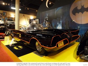 The customized Lincoln Futura made famous on Batman, the 1966-1968 TV series starring Adam West, is one of more than 80 rare, exotic and vintage cars at the Cayman Motor Museum. JOANNE SASVARI/MERIDIAN WRITERS' GROUP