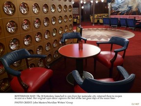 The SS Rotterdam, launched in 1959 from her namesake city, returned there to reopen in 2010 as a hotel. Her original 1950s decor captures the feel of the last great days of the ocean liner. JOHN MASTERS/MERIDIAN WRITERS' GROUP