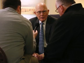 Dallin H Oaks, an elder in The Church of Jesus Christ of Latter-Day Saints, speaks to the media in Salt Lake City, Jan. 27, 2015. (JIM URQUHART/Reuters)