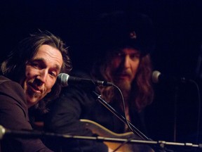 Stephen Fearing, with bandmate Tom Wilson of Blackie and the Rodeo Kings in Airdrie, Alta., on Jan. 7, will perform with Andy White at the Legion hall in Tamworth on Feb. 14. (QMI Agency)