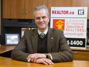 Carl Vandergoot, who started in real estate at age 19 and who took over his brother?s ReMax franchise in 2007, is the new president of the London St. Thomas Association of Realtors. (DEREK RUTTAN, The London Free Press)