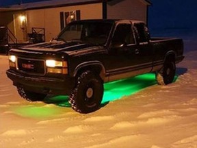 This is one of two vehicles involved in a shooting near Lloydminster. Police are still looking for the other vehicle. (Supplied)