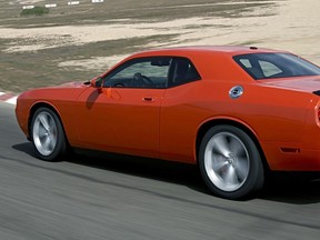 A Dodge Challenger. (andout)