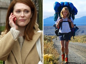 (L-R) Julianne Moore in "Still Alice" and Reese Witherspoon in "Wild."