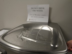 Winnipeg: Don't drink the water.