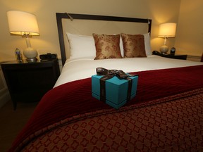 The Fairmont Winnipeg hotel is offering a special Valentine's Day package that includes a night in the Royal Alexandra Suite and a $3,000 credit at Birks Jewelers. Photographed on Wed., Jan. 28, 2015.