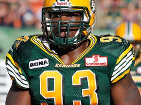 DT Don Oramasionwu was due to become a free agent on Feb. 10. (Edmonton Sun file)