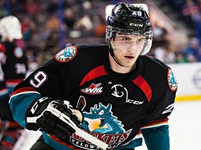 Leon Draisaitl rolled into Edmonton with the Kelowna Rockets Wednesday to face the Oil Kings. (Codie McLachlan, Edmonton Sun)