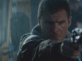 Harrison Ford in a scene from Blade Runner.