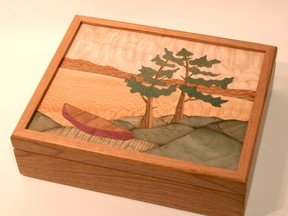 Owen Sound Cultural Award winners receive a custom-made marquetry box that has been handcrafted by Owen Sound artist Diane Edwards. (SUPPLIED PHOTO)