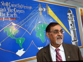 Ahmadiyyaya Muslim Jama'at Outreach director Mohyuddin Mirza pose for a photo at the Al-Hadi Mosque in Edmonton, Alberta on September 28, 2014. Mirza were some of the key speakers for Ahmadiyya Muslim Community philosophy of preaching and practice of Jihad of pen, not of Jihad of sword.  Perry Mah/Edmonton Sun