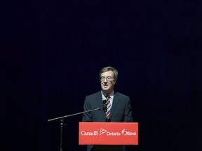 Mayor Jim Watson unveils the future of transit in Ottawa. Tony Caldwell/Ottawa Sun/QMI Agency Files.