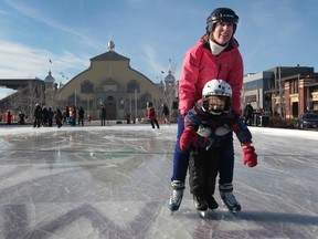 The skating court at Lansdowne Park was officially opened  in Ottawa Tuesday Dec 2,  2014. Skaters gathered to test out the new ice Tuesday. Tony Caldwell/Ottawa Sun/QMI Agency