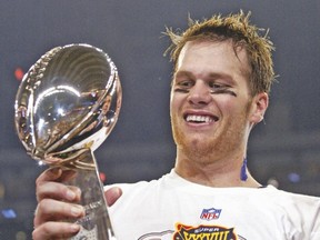 Randall the Handle thinks Patriots’ Tom Brady will be claiming another Vince Lombardi Trophy on Sunday. (REUTERS FILE)