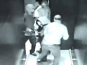 A screengrab of the security camera footage from Garden Restaurant taken the night of the fatal shooting.