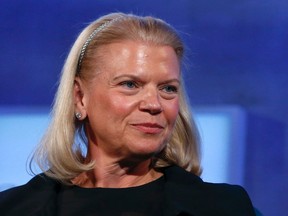 Virginia Rometty, chairman and CEO of IBM, listens to a speaker during the Clinton Global Initiative 2014 (CGI) in New York in this file photo from Sept. 22, 2014.  REUTERS/Shannon Stapleton/Files