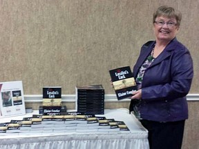 Elaine Cougler at the Oct. 19 book launch for The Loyalist’s Luck, the second book in her Loyalist trilogy. (CONTRIBUTED PHOTO)