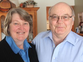 Lynn Campbell, right, with his wife Reina, underwent a double lung transplant and feels a special bond with other recipients who owe so much to the organ donors who saved their lives. Last year Ontario set a record for the number of organ and tissue donations. (Michael Lea/The Whig-Standard)
