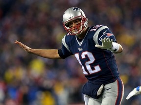 New England Patriots quarterback Tom Brady has twice been named game MVP in the Super Bowl, but he has yet to match the likes of Joe Montana or Terry Bradshaw on the game’s biggest stage. (AFP/FILE)