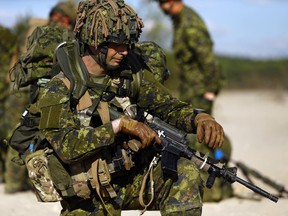 Troops from Canada's 3rd Division.

REUTERS/Kacper Pempel