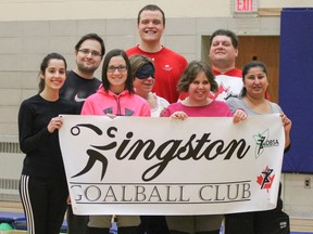 Team picture of the new Kingston Goalball team << Arshina Kassam>>/QMI Agency