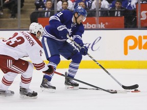 Maple Leafs’ James van Riemsdyk says a breakout game on offence would boost confidence. (USA TODAY SPORTS/PHOTO)