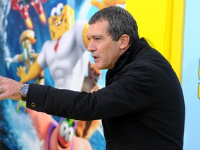 Actor Antonio Banderas attends the World Premiere of "The SpongeBob Movie: Sponge Out Of Water 3D" at the AMC Lincoln Square on January 31, 2015 in New York City.  (WENN.COM)