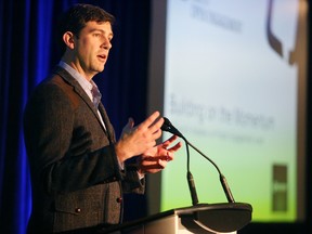 Edmonton mayor Don Iveson speaks at the Building the Momentum: A Council Initiative on Public Engagement event at the Shaw Conference Centre, on Saturday, January 24, 2015  in Edmonton, AB.  TREVOR ROBB/EDMONTON SUN