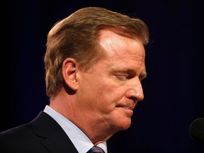 NFL commissioner Roger Goodell did not have a great season, poorly handling the Adrian Peterson and Ray Rice situations. (USA TODAY SPORTS)