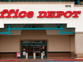 An Office Depot store is pictured in Encinitas, California, in this file photo taken February 19, 2013.    REUTERS/Mike Blake/Files