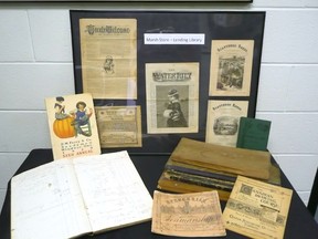 A display at The Middlesex Centre Archives (photo submitted).