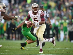 Former Florida State quarterback Jameis Winston could be the first overall pick in the 2015 NFL draft. (USA TODAY SPORTS)