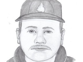 Police released a sketch of one suspect, a white male about 19-23 years old. He's described as 6-foot-2 with an average build and a moustache. He was wearing a darker hoodie, jacket and baseball hat.