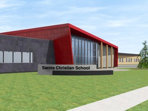 Sarnia Christian School will receive a $1.2-million renovation of its building at the corner of Pontiac and Exmouth streets beginning in July.
(SUBMITTED PHOTO)