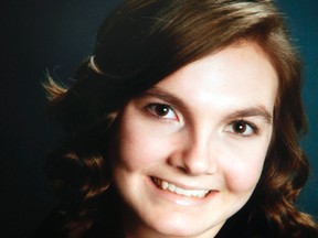 Copy photo of Rowan Stringer's high school portrait at her home Thursday, May 16, 2013. Rowan died after a head injury suffered while playing high school rugby last week.  Ottawa Sun files