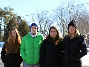 Farm Girl Mobile Food Co. had been under investigation since early December 2014 after Becky Smith, left to right, Anna Everdell, Elizabeth Politis and Meigan Jensen filed claims to the Ministry of Labour. (Steph Crosier/The Whig-Standard)
