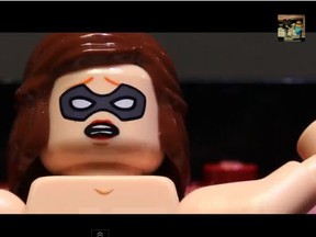 The Lego version of "Fifty Shades of Grey" trailer. (YouTube screengrab)