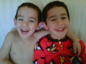 Noah Barthe, 4, and Connor Barthe, 6, were found dead Monday, Aug. 5, 2013, in Campbellton, N.B. They were killed by an African rock python. Facebook/Toronto Sun/QMI Agency