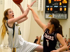 Leduc’s stingy defence stymied Memorial’s senior girls team in the final game of the girls tournament, while the boys side, the hosts clashed with their tri-vals from Spruce Grove in the third place game. - Mitch Goldenberg, Reporter/Examiner