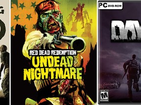 (From left to right) "The Walking Dead," "Red Dead Redemption: Undead Nightmare" and "DayZ." (Supplied)