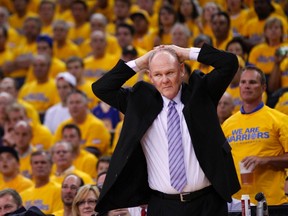 George Karl, currently working as an ESPN analyst, is reportedly in talks with the Kings about thier head coaching job. (Robert Galbraith/Reuters/Files)