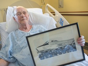 Jim Holt, a former Canadian fighter pilot, had his $61,000 bill from OHIP taken care of by the Ottawa Hospital on Friday. (Dani-elle Dube/Ottawa Sun)