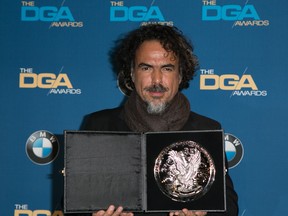 Alejandro González Iñárritu wins best feature film director for 'Birdman' at 67th Annual DGA Awards. (WENN.com/Brian To)