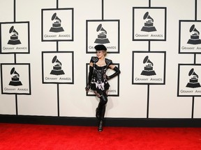 Singer Madonna arrives at the 57th annual Grammy Awards in Los Angeles, California February 8, 2015.  REUTERS/Mario Anzuoni