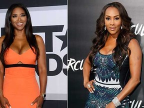 Kenya Moore and Vivica A. Fox are seen in this combination file photo. (Reuters Files)