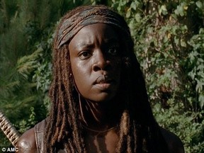 Michonne, played by Danai Gurira, in a scene from The Walking Dead (Handout photo)