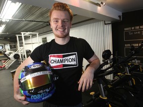 Daniel Burkett is hoping to break the world record for most kilometres logged in a 24-hour period while karting in an enclosed space. The record is 732 kilometres. ( Chris Procaylo/Winnipeg Sun file photo)