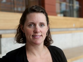 Queen's University professor Monica LaBarge at Queen's Goodes Hall in Kingston. (Ian MacAlpine/The Whig-Standard)