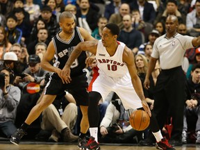 Raptors' DeMar DeRozan. (JACK BOLAND/TORONTO SUN)